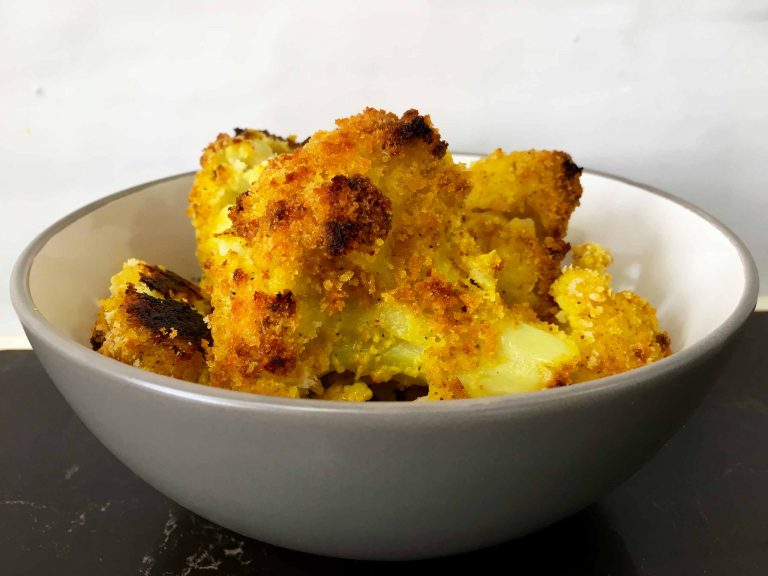 Crispy Roasted Cauliflower - Low Calories Recipe