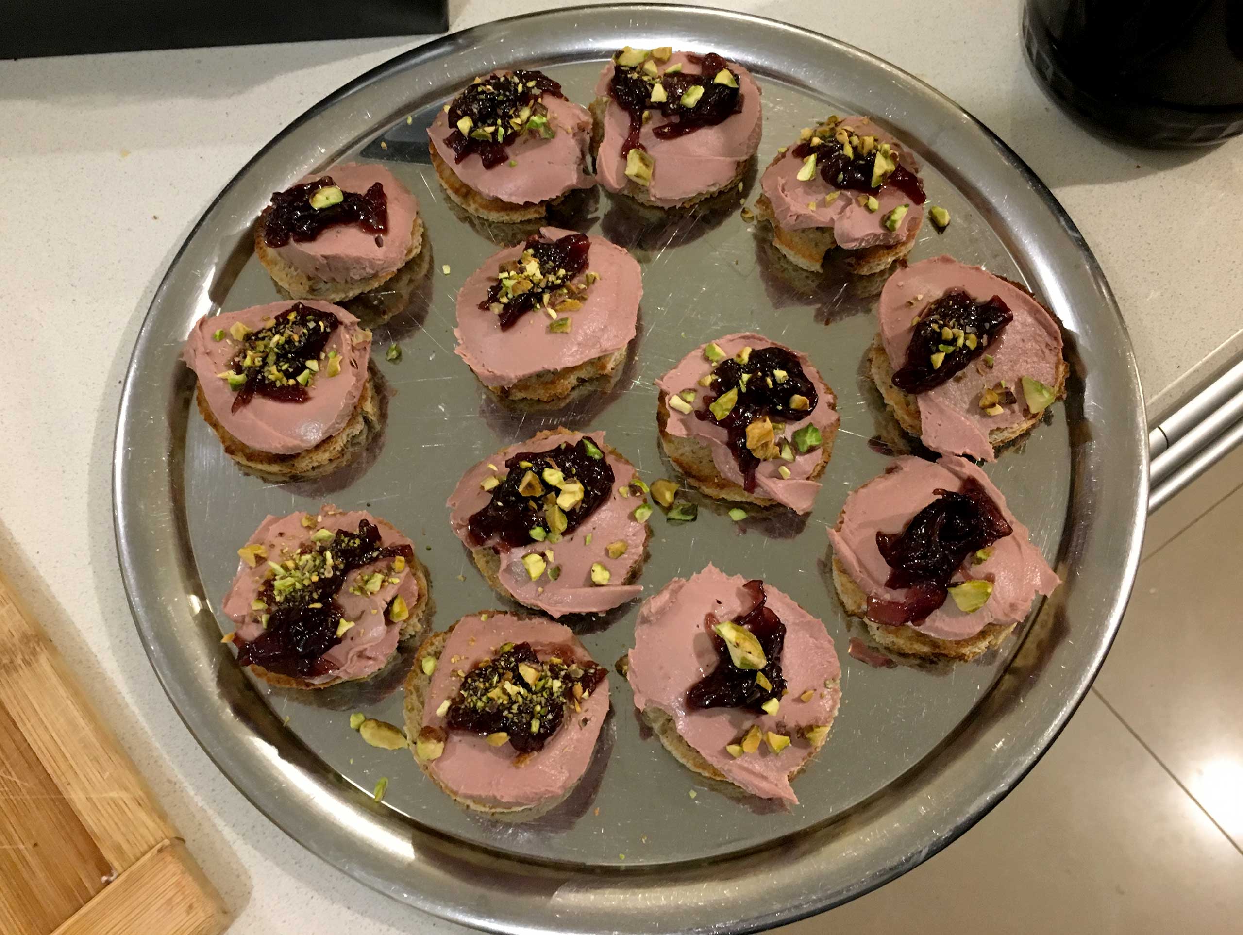 Chicken Liver Pate Made In Sous Vide With Onion Jam