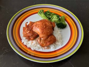 The best spicy honey garlic chicken thighs recipe