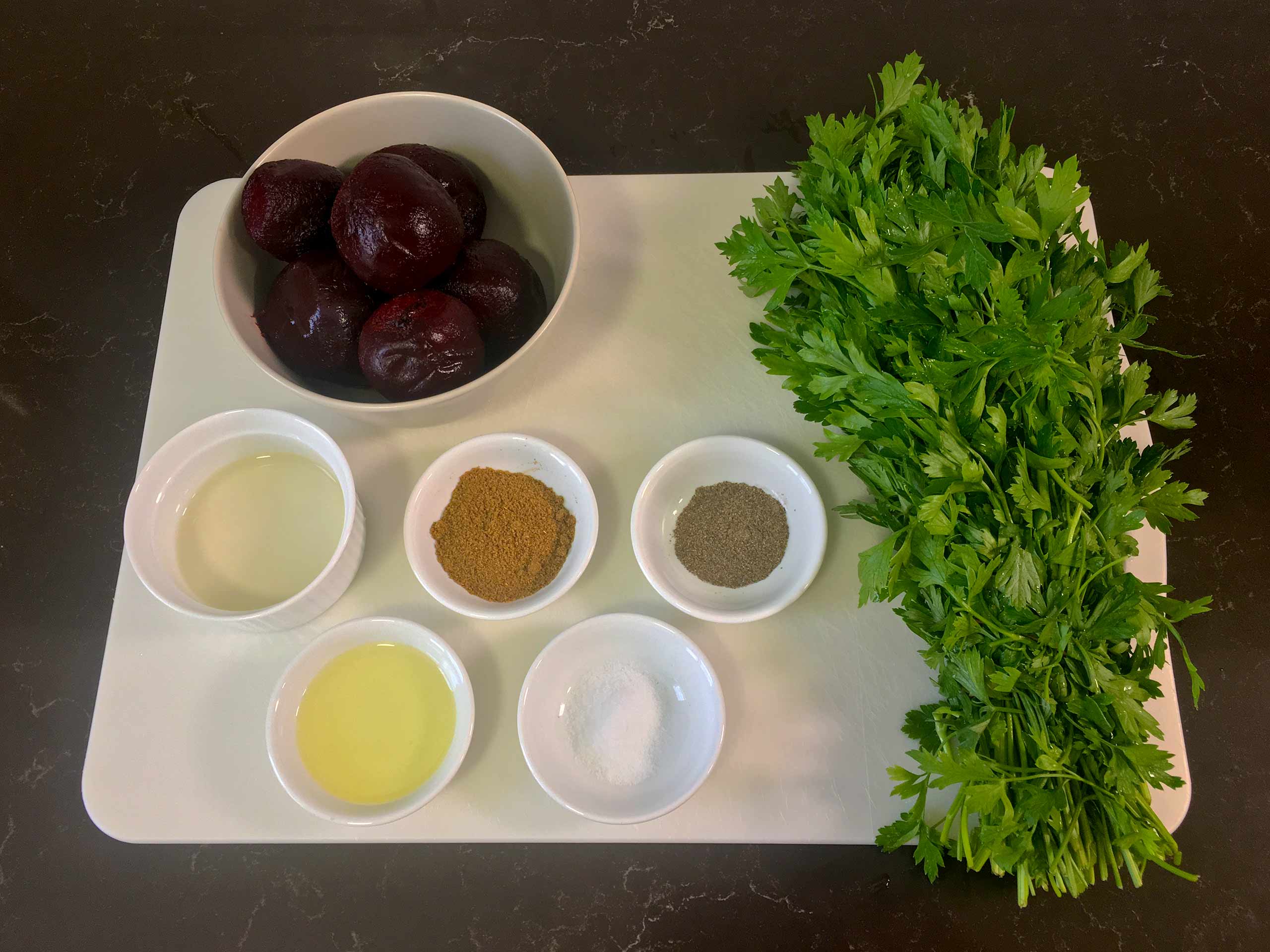 ingredients for beet salad