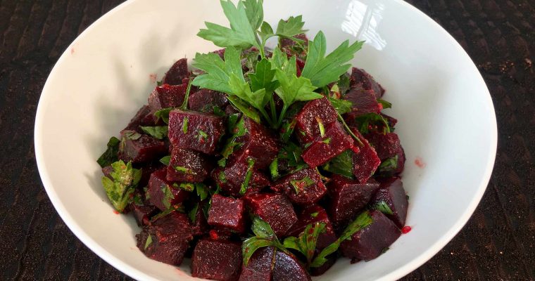 Amazing cooked red beet salad – A mixture of tastes sweet and sour with a touch of earthly aromas