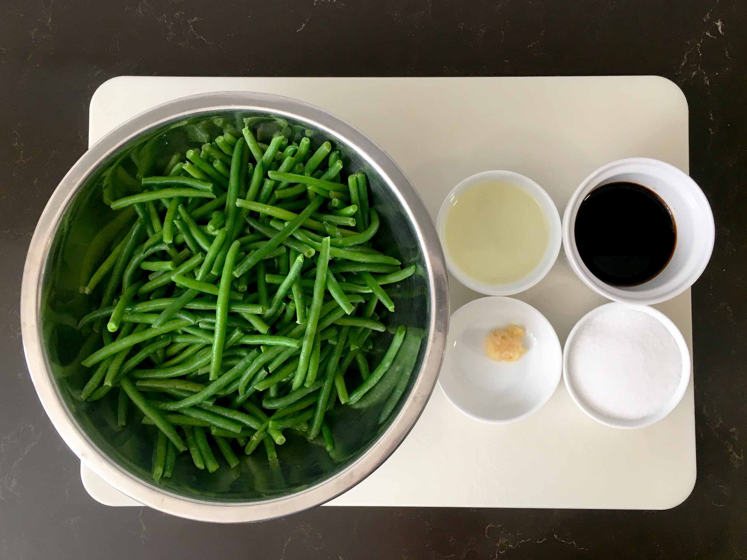 Green beans in soy sauce