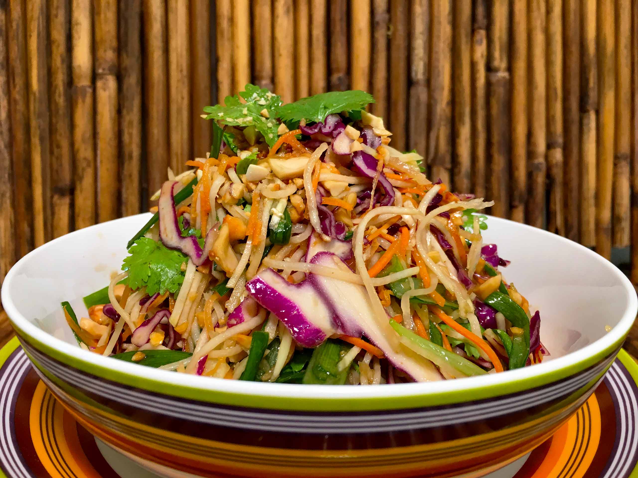 Asian style root salad