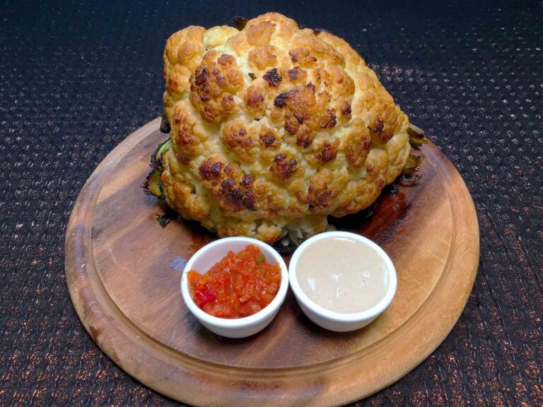 Middle Eastern whole roasted cauliflower recipe