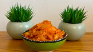 Sweet and sour cabbage in tomato sauce